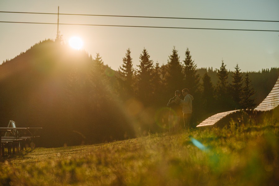 Sonnenaufgang über dem Semmering